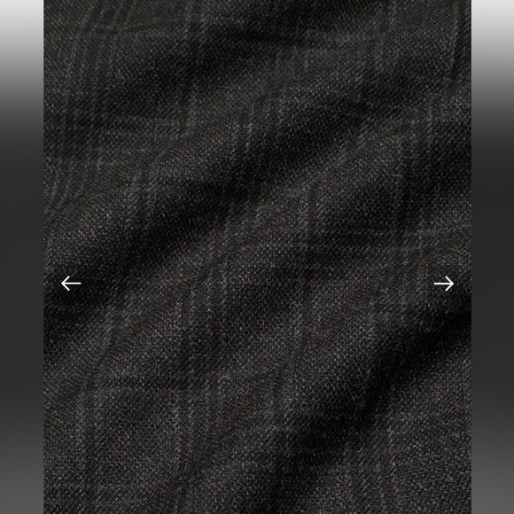 NWT Aritzia Effortless “(re)fined fabric” Sz 0 Gray/Black plaid - Picture 8 of 9